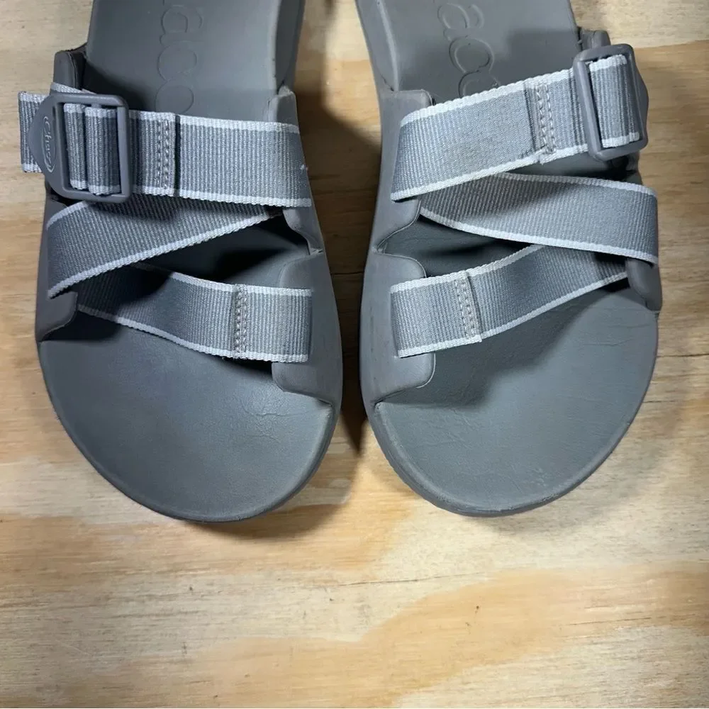 Chaco Gray Slide Sandals Men’s Size 9